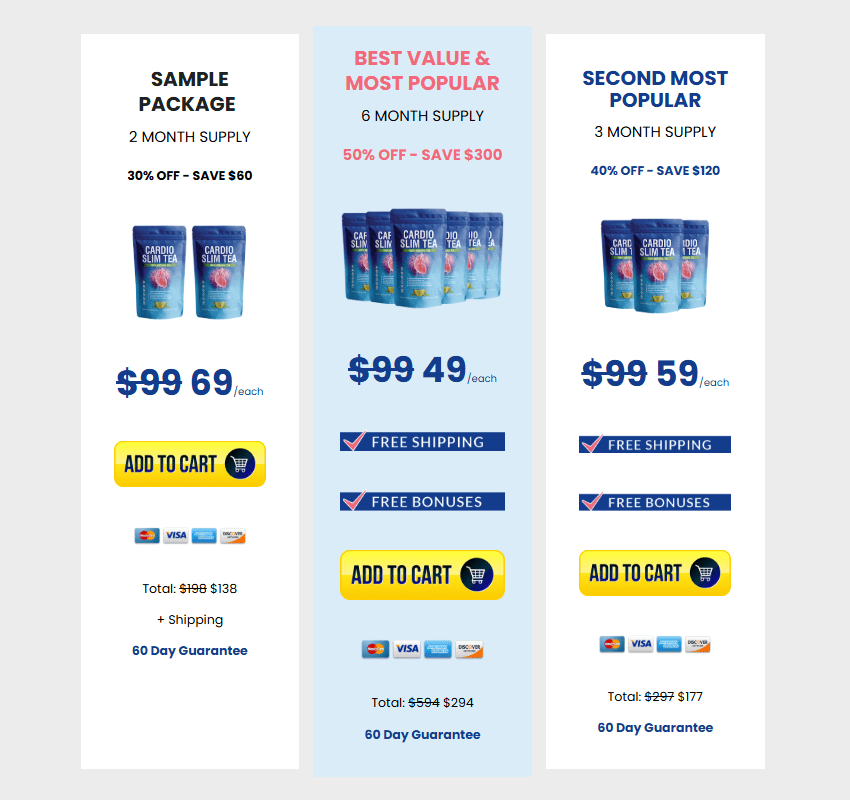 Order Cardio Slim Tea 